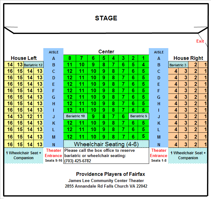 Players Theater Seating Chart