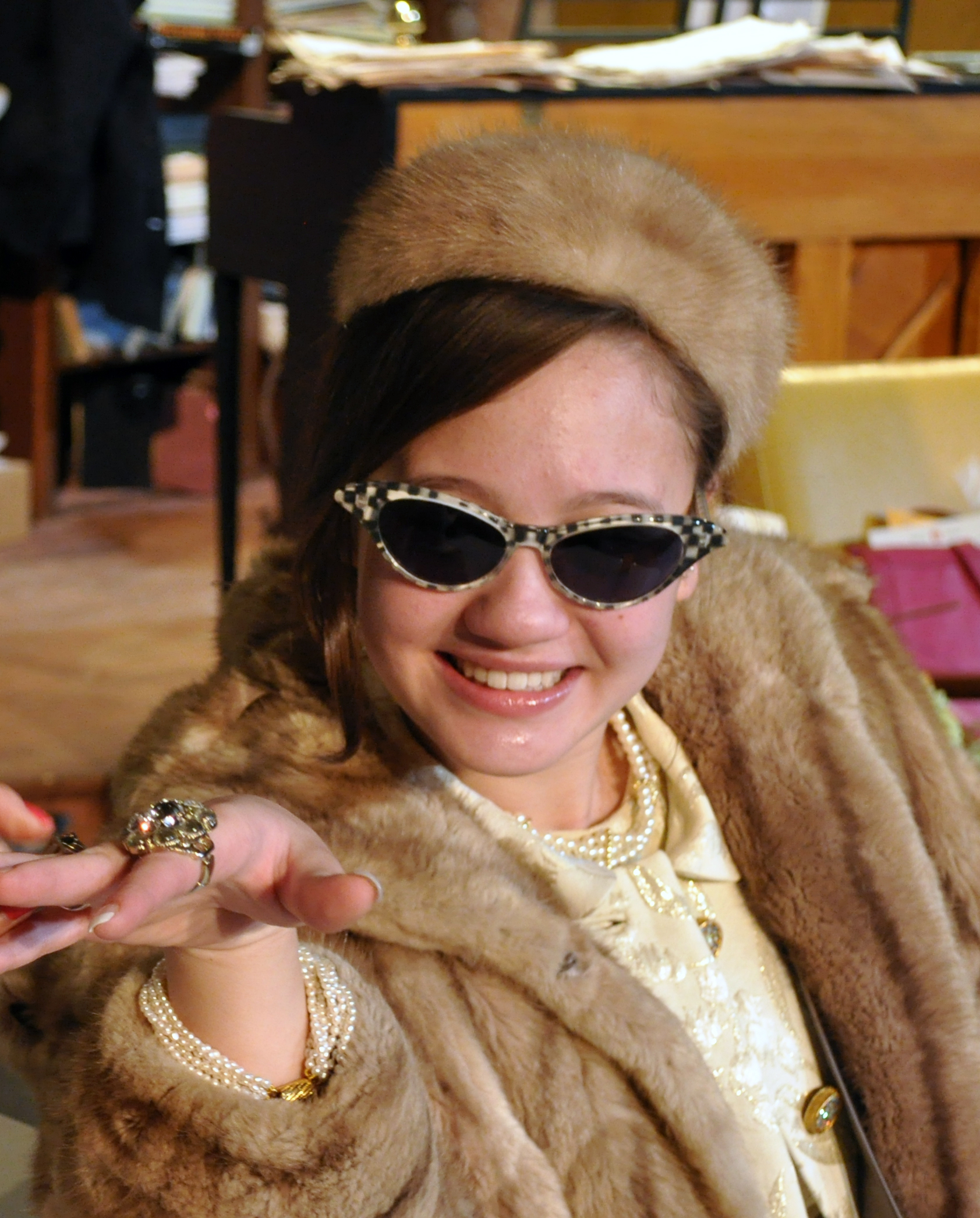 Brittany Marinakos as Corrinna Stroller in PPF's House of Blue Leaves-Photo by Chip Gertzog