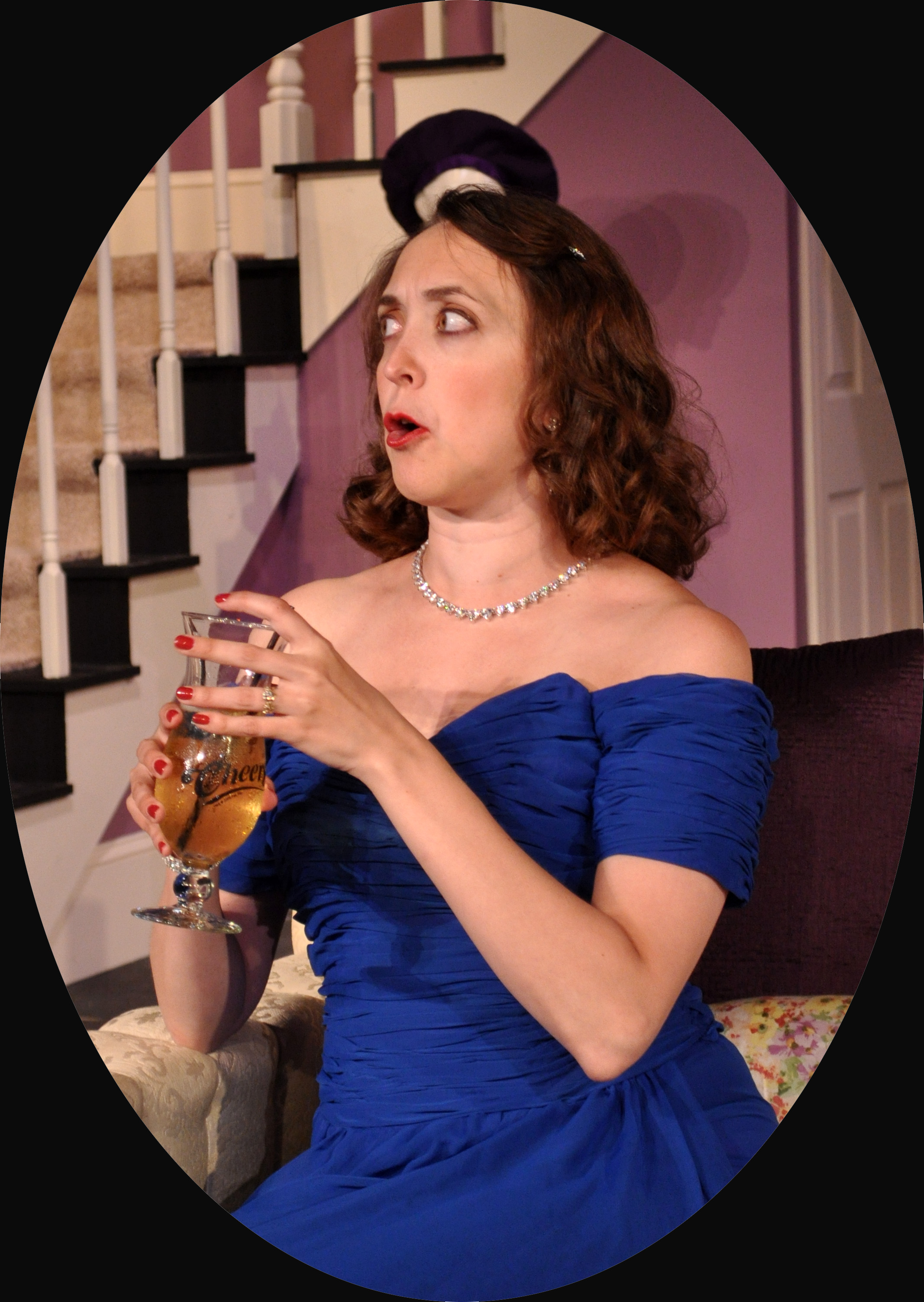 Andra Whitt as Claire Ganz 2014 Best Featured Actress in a Play - DCMTA Photo by Chip Gertzog Providence Players