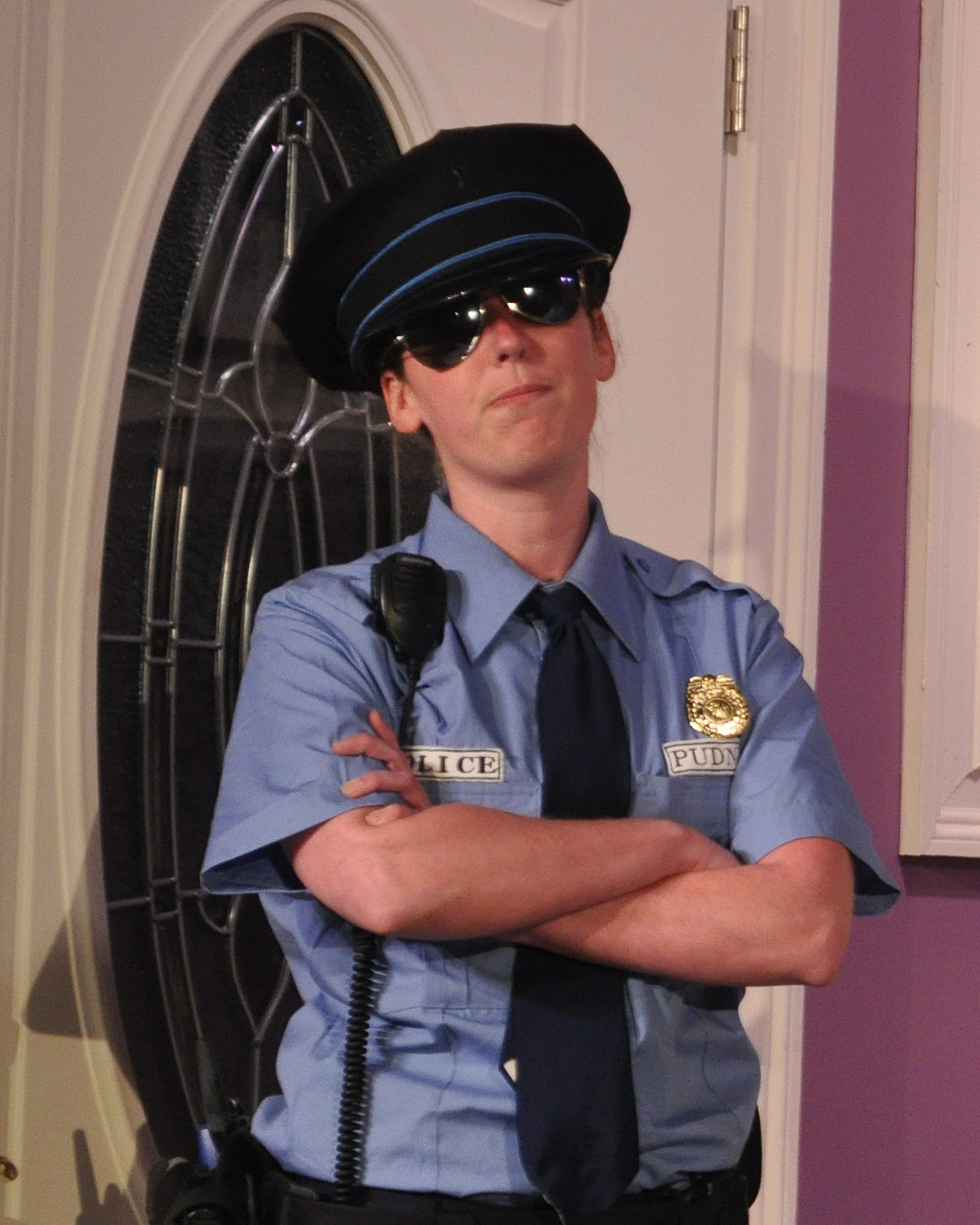 Lauren Sullivan as Officer Pudney - 2014 Best Featured Actress in a Play - DCMTA Photo by Chip Gertzog Providence Players