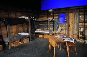 Of Mice and Men Set- The Bunk House - Photo by Chip Gertzog Providence Players