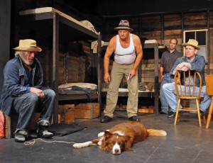 A scene from the Providence Players production of "Of Mice and Men" - Photo by Chip Gertzog Providence Players