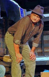 Craig Geoffrion as Carlson in the Providence Players' Of Mice and Men Photo by Chip Gertzog