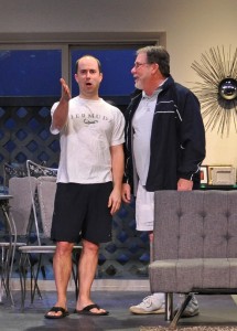 Bobby Welsh as Trip Wyeth and John Coscia as Lyman Wyeth in Providence Players Other Desert Cities Photo by Chip Gertzog Providence Platers