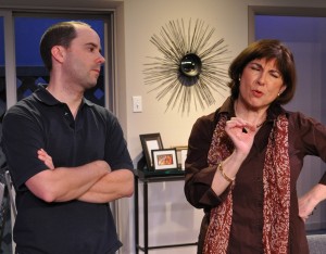 Bobby Welsh and Tina Thronson in the Providence Players "Other Desert Cities" - Photo By Chip Gertzog Providence Platyers