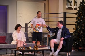 Tina Thronson, Bobby Welsh and John Coscia in the Providence Players Other Desert Cities Photo by Chip Gertzog Providence Players