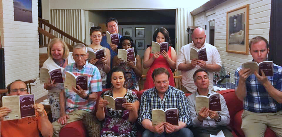 The Cast of the Providence Players Production of Amadeus at First Read Through