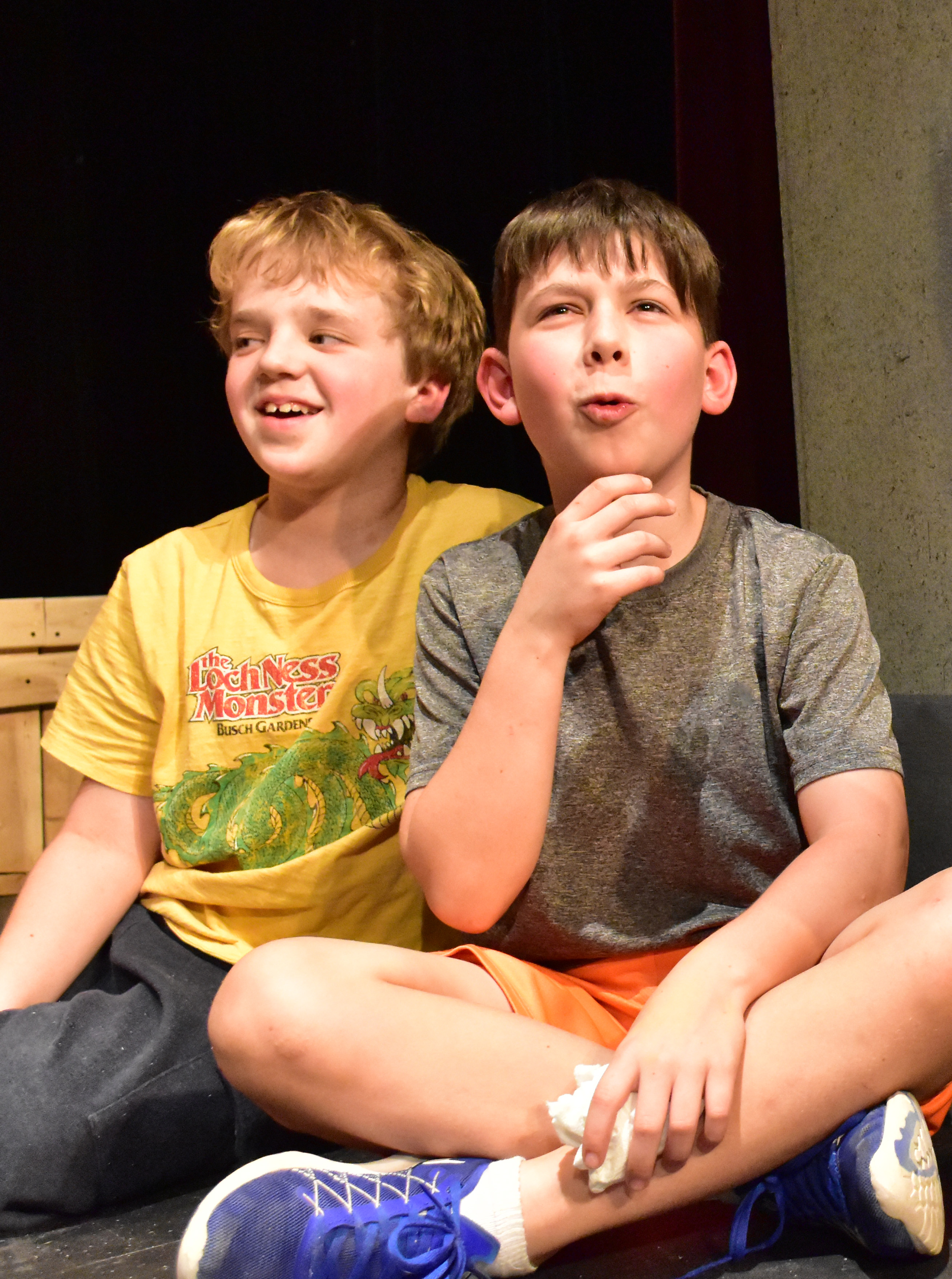 The Best Christmas Pageant Ever Tyler DeMille and Samuel Pounds Photo by Chip Gertzog Providence Players