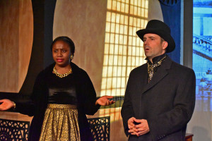 Bobby Welsh as Venticelli 1 and Debora Crabbe as Venticelli 2 in Amadeus