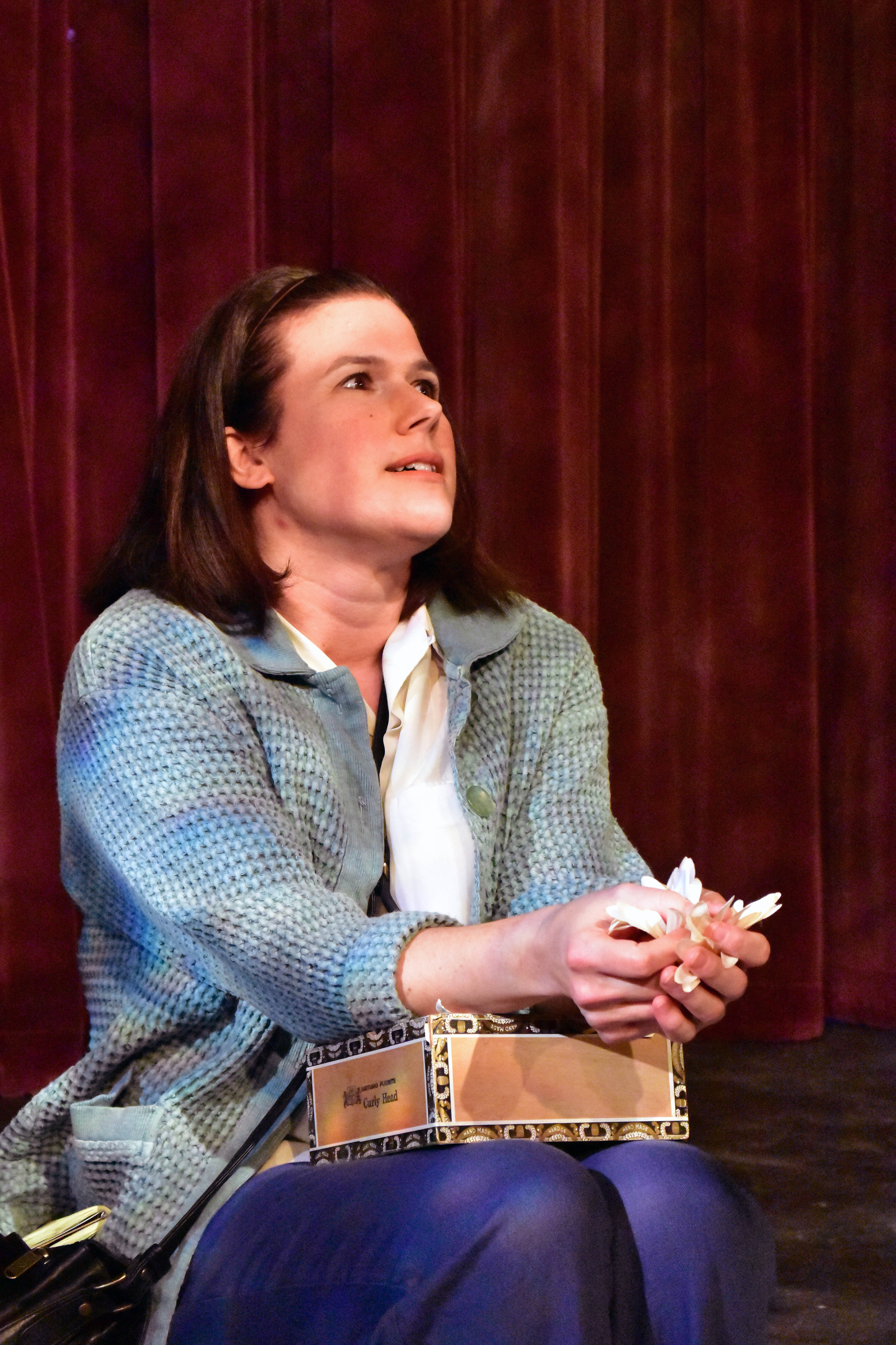 Kristin Wahlne as Harper Lee in To Kill a Mockingbird Photo by Chip Gertzog Providence Players