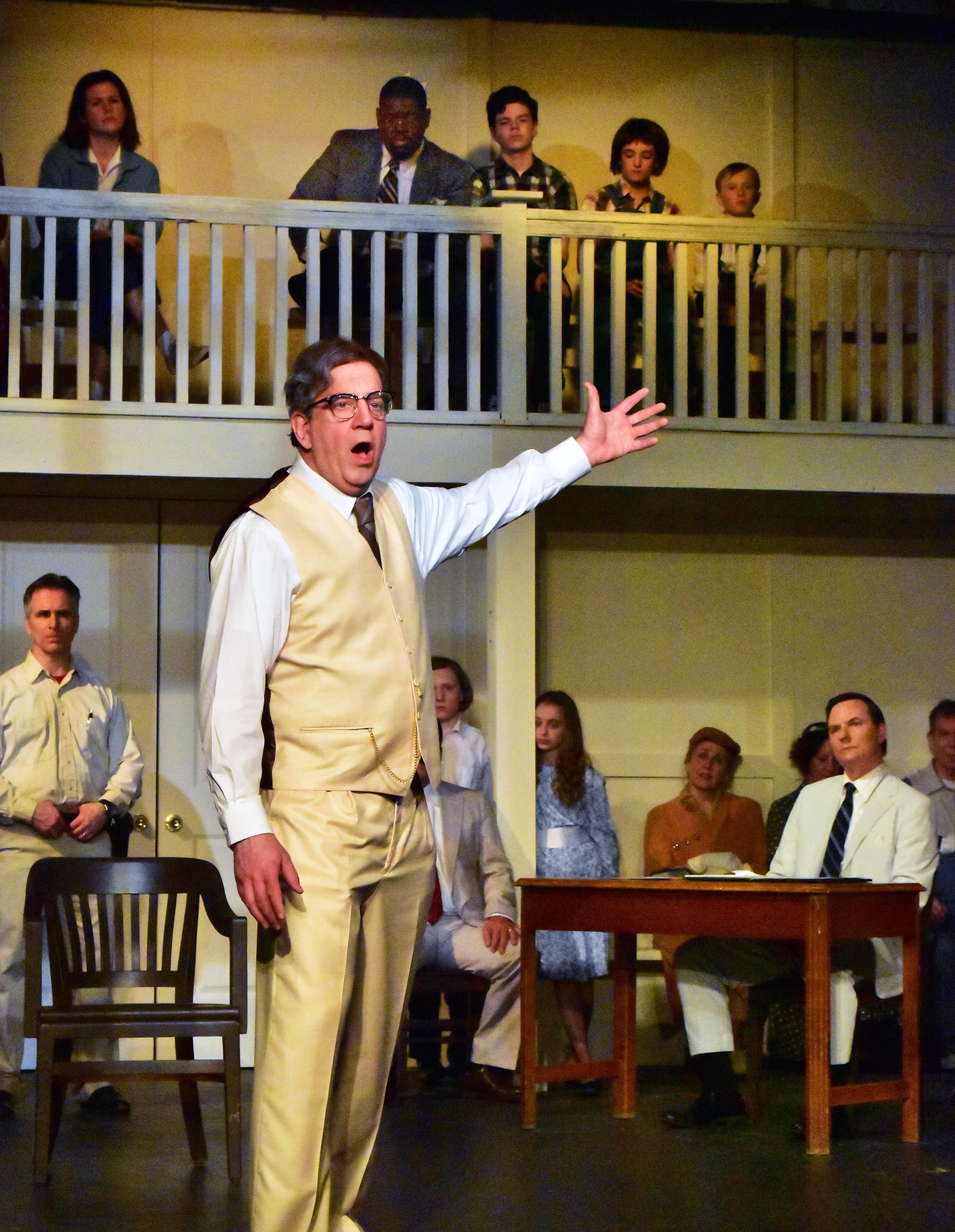 Robert Heinly is Atticus Finch in the Providence Players production of To Kill a Mockingbird photo by Chip Gertzog Providence Players